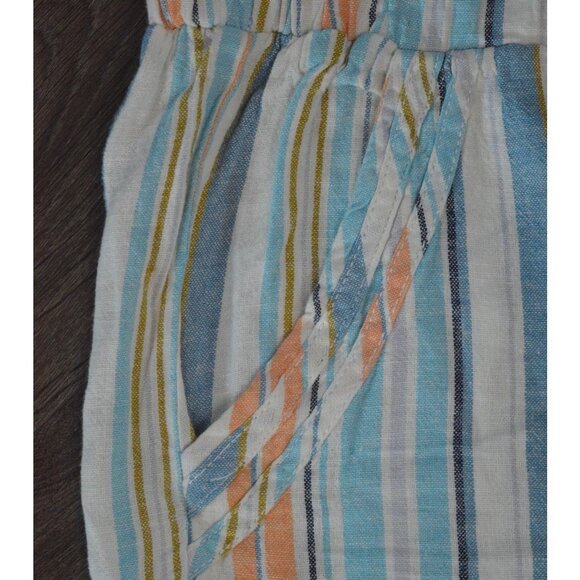 Briggs Women's Striped Linen Rayon Shorts XXL Multi-Color Casual Summer Wear - Picture 7 of 9